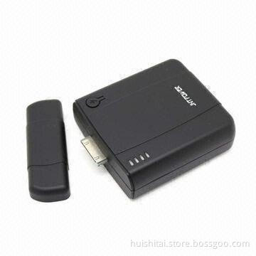 6000mAh Power Bank for iPhone/iPad, with 5.35V Output Voltage and 6000mAh Capacity